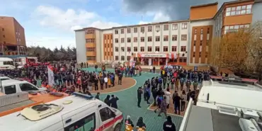 van-deprem-tahliye-tatbikati