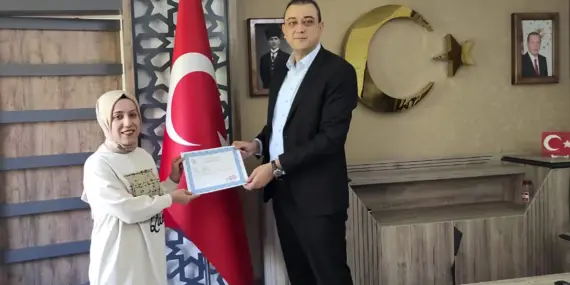 Çatak Kaymakamlığı Personeline Başarı Belgesi