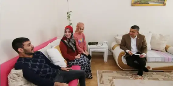 Erciş’te engelli aile ziyaretleri