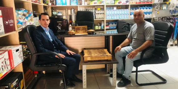 Çatak Kaymakamı Sakarya’nın esnaf ziyaretleri