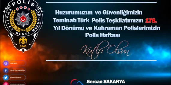 Kaymakam Sakarya’dan Polis Haftası Mesajı