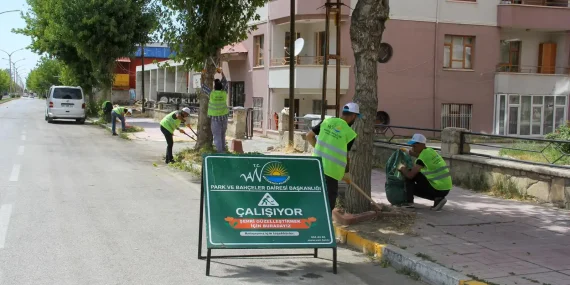 Van’da yeşil alanlara yoğun mesai