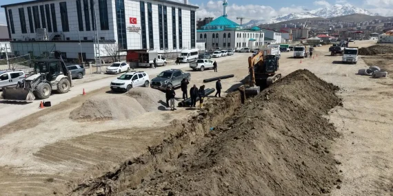 Van’da Hastaneye Yeni Bağlantı Yolu Yapılıyor